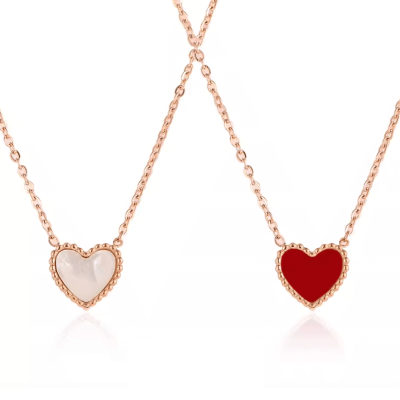 Original Double-Sided Heart Shell Necklace