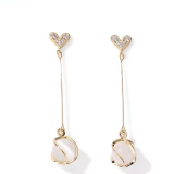 shop online in singapore for Original Cat’s Eye Gemstone Pendant Earrings