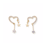 shop online in singapore for Original, Elegant Korean-style Heart Earrings