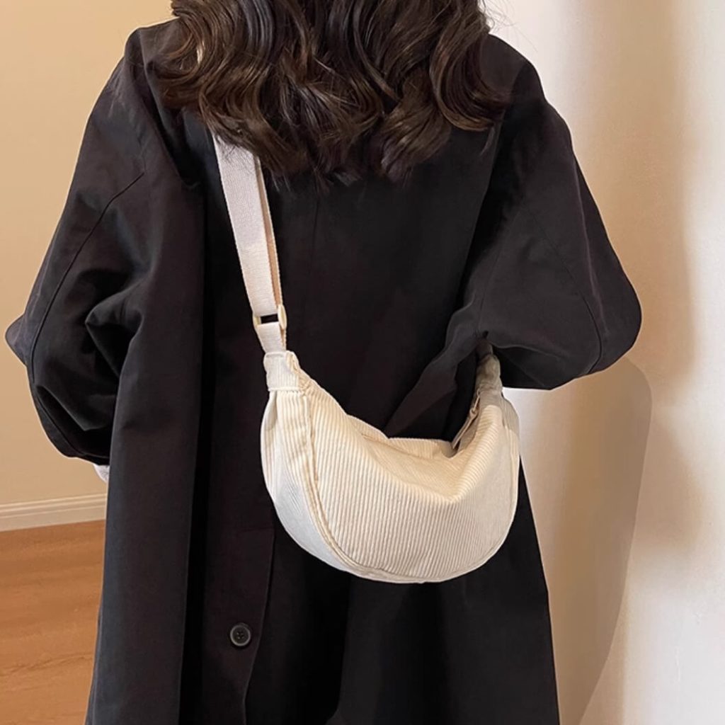 Corduroy Dumpling Shoulder Bag