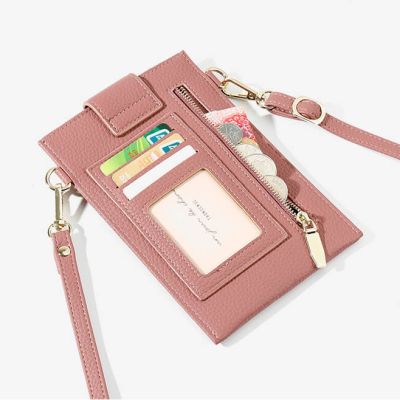 Crossbody Phone Bag with Pockets for Cards, Coins & Money