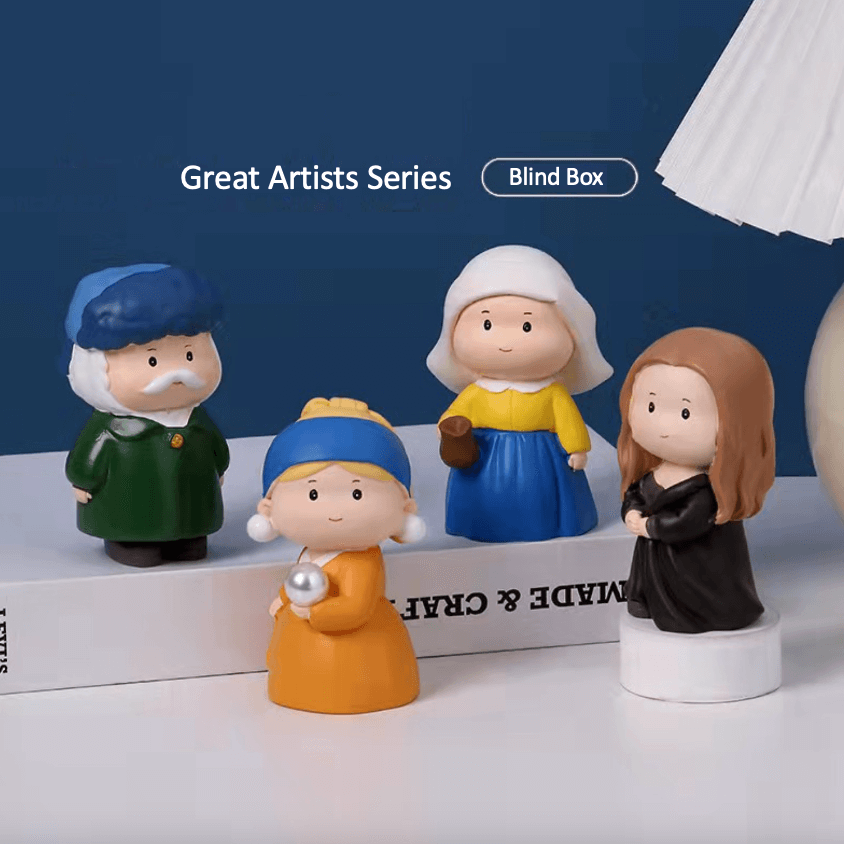 Great Artists Series Blind Box: Resin Craft Desktop Decor Figurine