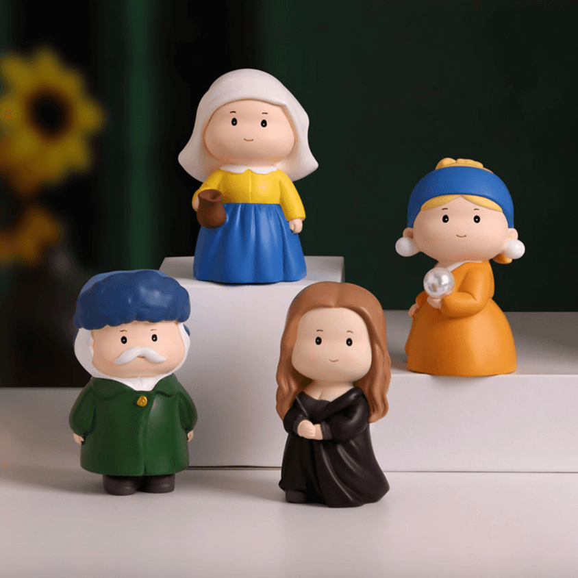 Great Artists Series Blind Box: Resin Craft Desktop Decor Figurine