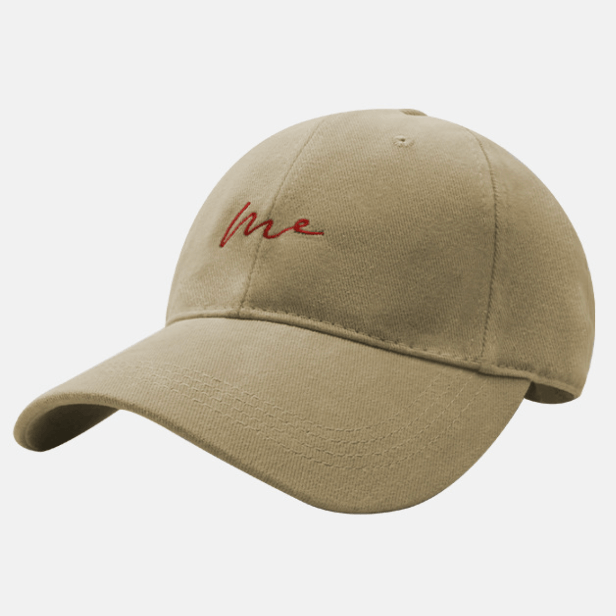 Oversized Soft-Top Minimalist Embroidered Baseball Cap