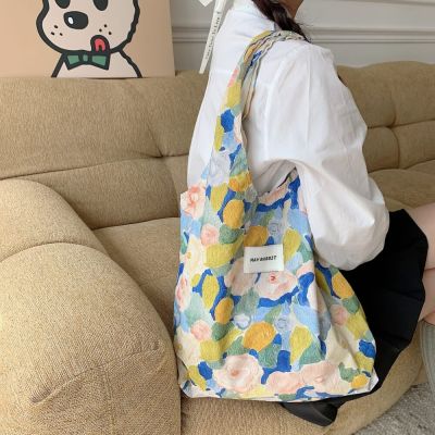 Oil Painting-Print Foldable Shopping Tote Bag