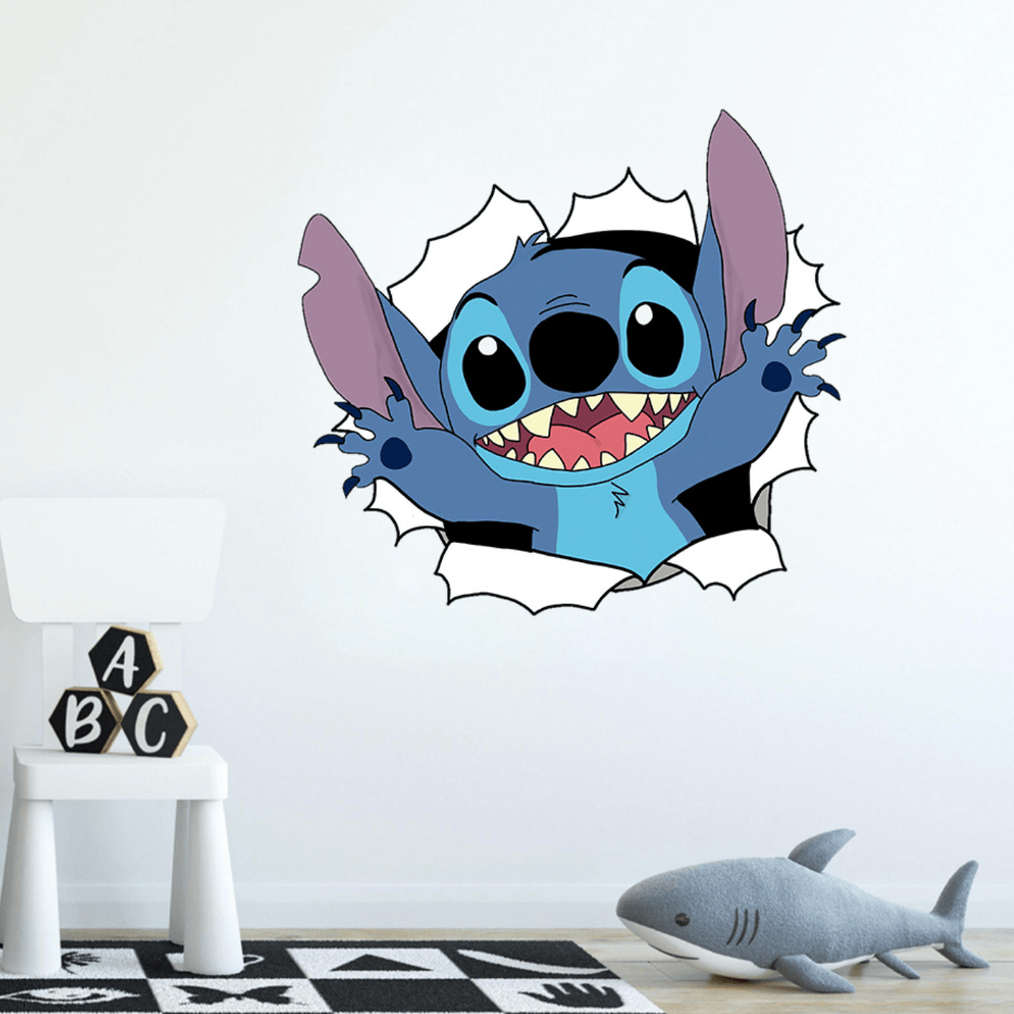 Stitch 3D Wall Sticker for Kids’ Room