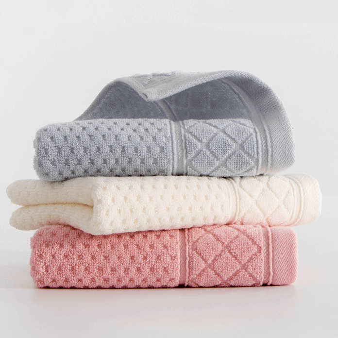 3pcs Thick Pure Cotton Absorbent Towels