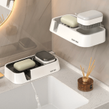 shop online in singapore for Wall-mounted Soap Holder with Brush